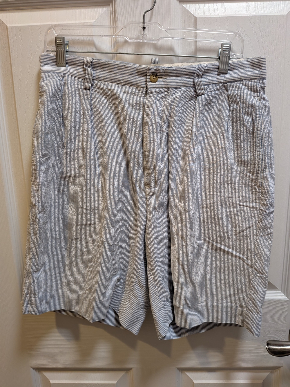 Brooks Brothers Golf Light Blue Seersucker Men's Shorts